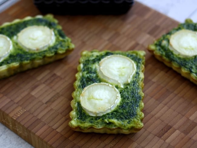 Tarte au chèvre et épinards