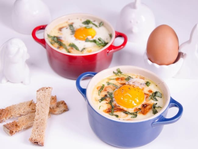 Oeuf cocotte au parmesan