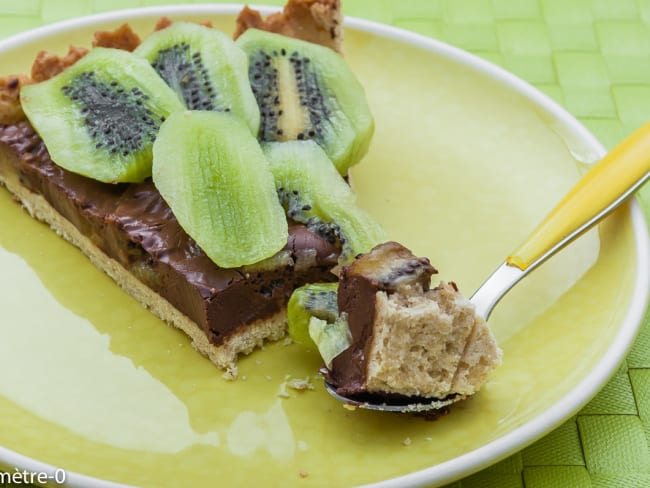 Tarte kiwis chocolat