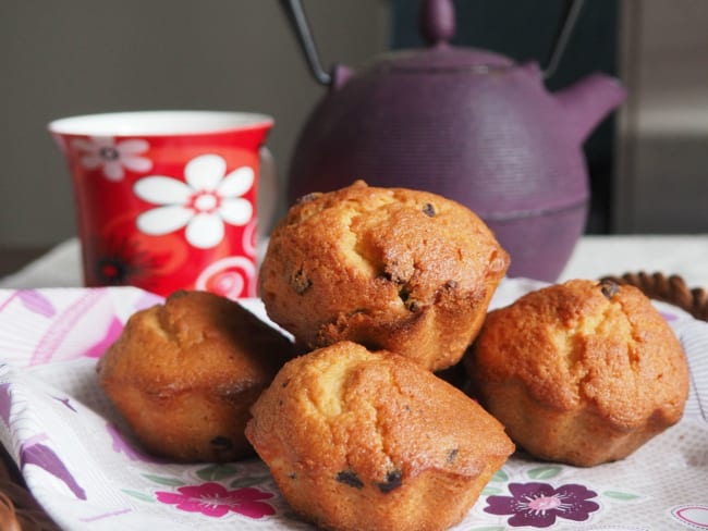 Muffins aux pépites de chocolat sans lactose