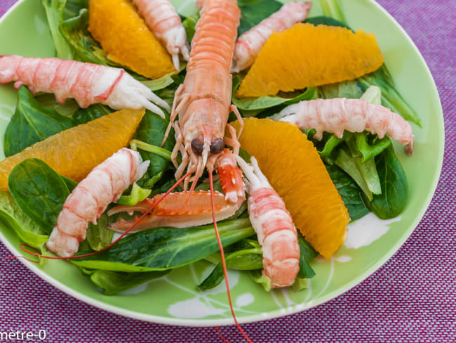 Salade de langoustines aux oranges