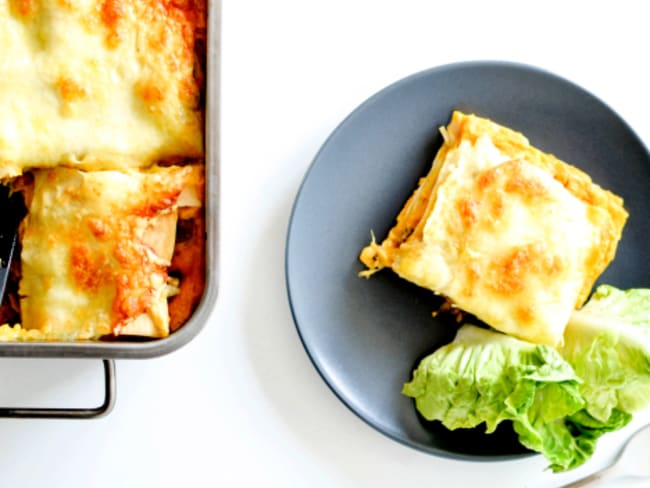 Lasagnes de Butternut, Boeuf,Champignons et Ricotta