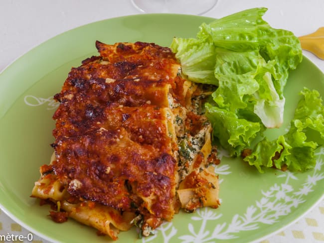 Lasagnes tomate ricotta fines herbes