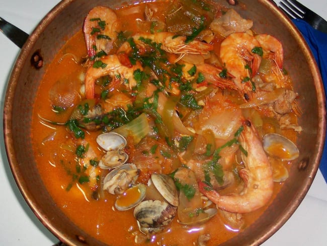 Cataplana de fruits de mer