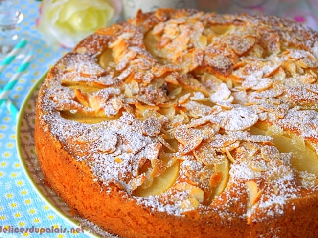 Moelleux aux poires et pépites de chocolat