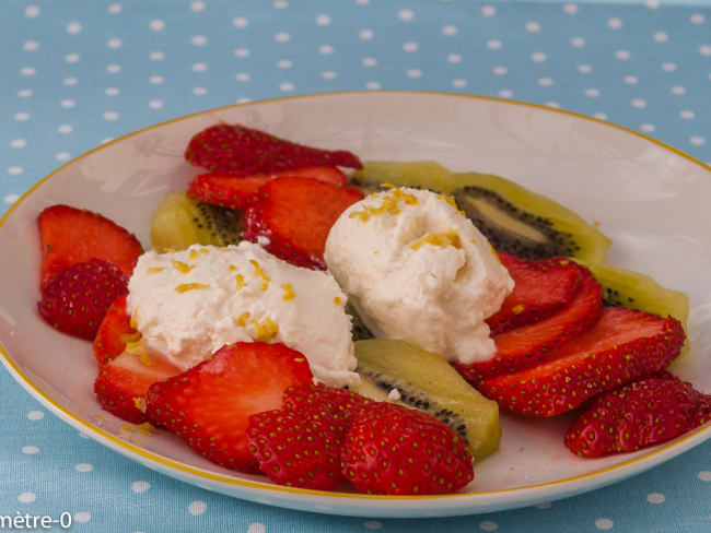 Salade de kiwis et de fraises