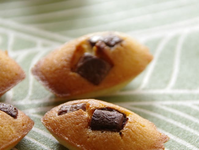 Minis madeleines bergamote et pépites de chocolat