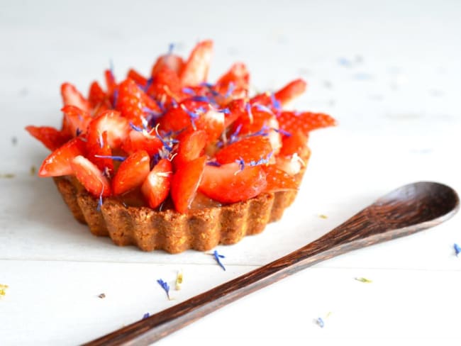 Tartelettes fraises et rhubarbe