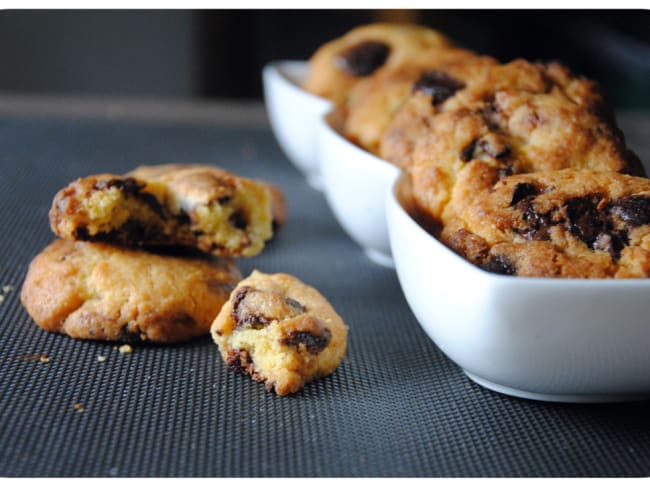 Cookies aux jaunes d'oeufs, oeufs pralinés en chocolat