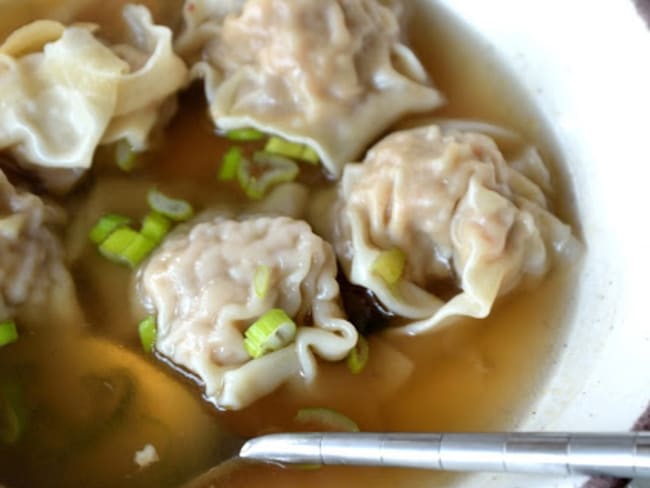 Soupe aux raviolis wonton