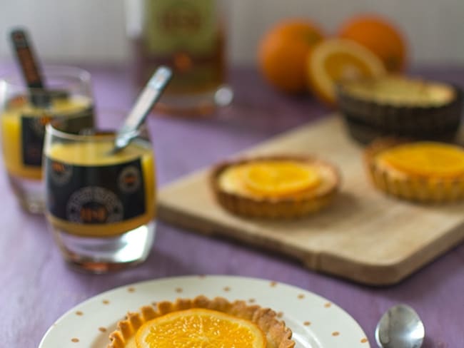 Tartelettes à l'orange et au rhum