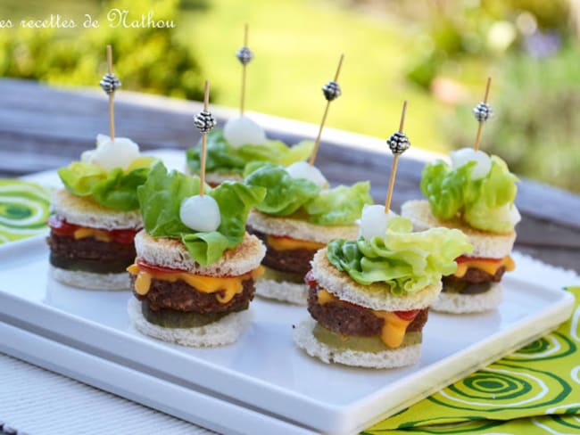 Mini-burgers apéritifs