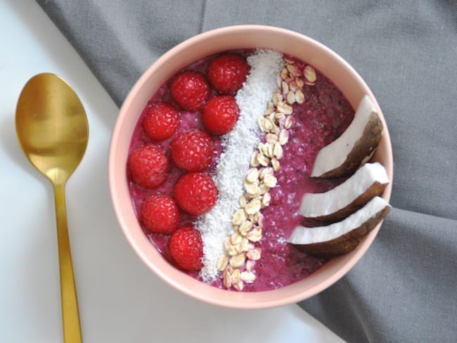 Smoothie Bowl Fruits Rouges Banane Coco