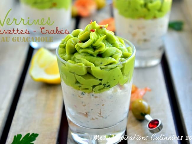 Recette Verrines de crabe au guacamole