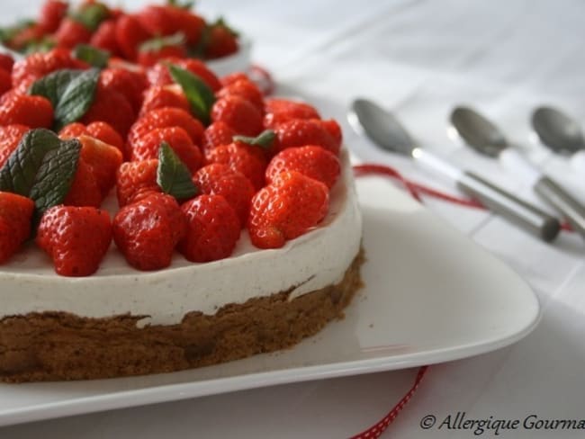 Cheesecake à ma façon aux fraises