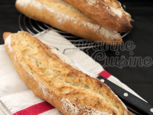 La baguette à 66% de T80 sur poolish à 33%