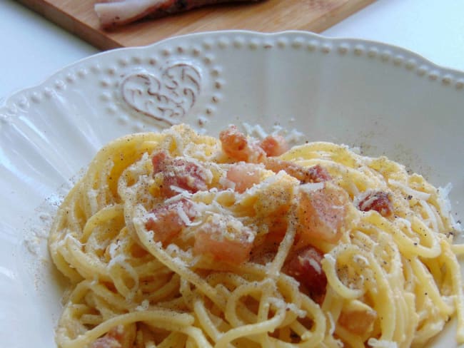La vraie recette des spaghetti à la carbonara