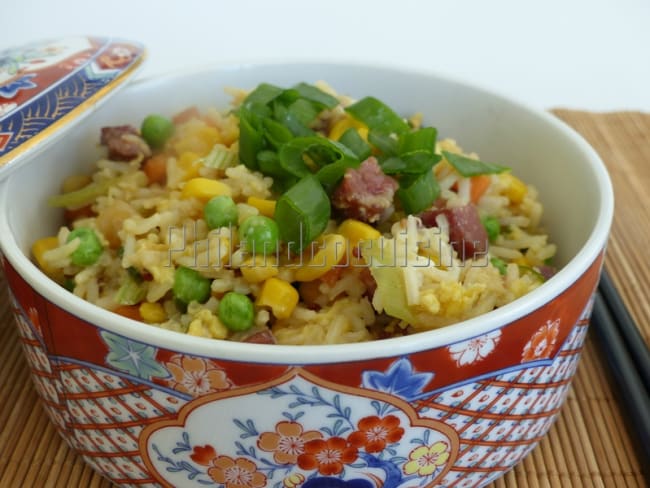 Riz sauté façon riz cantonais