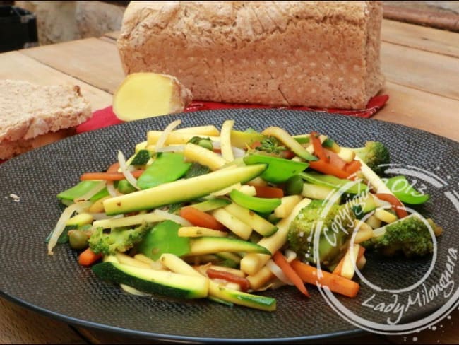 Poêlée veggie au gingembre