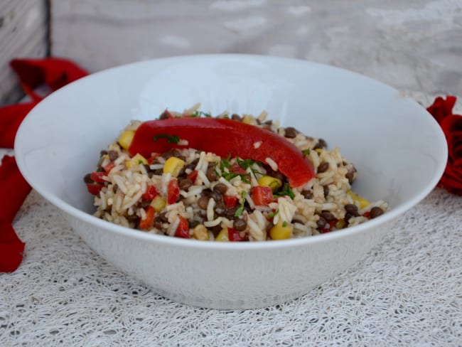 Salade de riz "mexicaine"