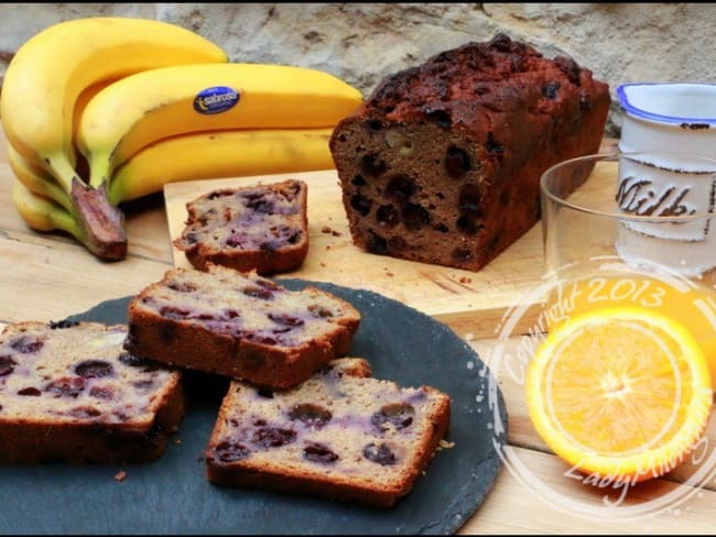 Bread cake aux bananes et myrtilles