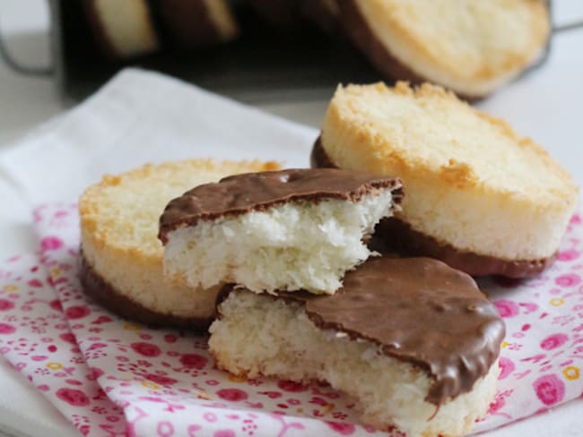 Palets coco-choco au chocolat au lait