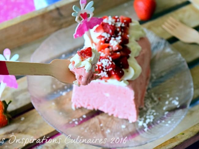 Parfait aux fraises sans oeufs