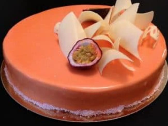 Bavarois chocolat blanc passion