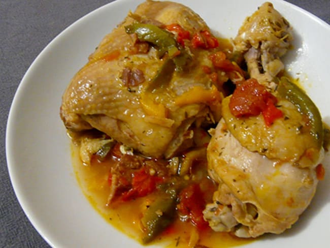 Poulet basquaise