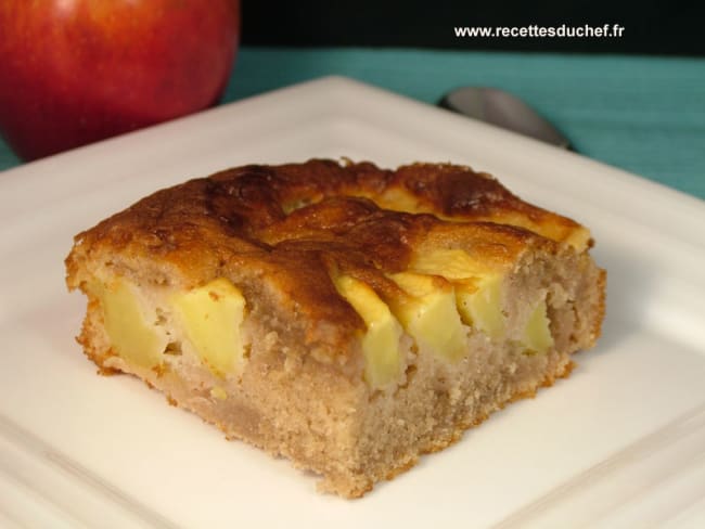 Clafoutis aux pommes et caroube