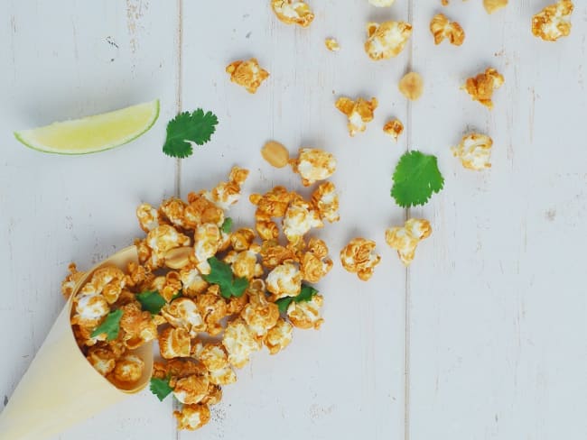 Pad thai pop corn pour l'apéritif