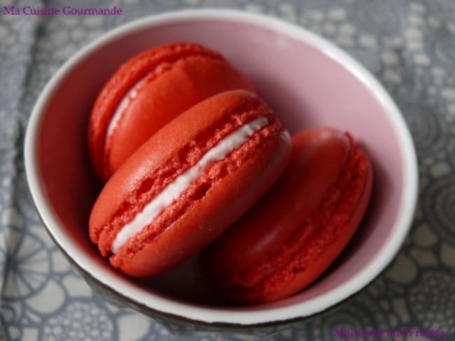 Macarons aux Fraises