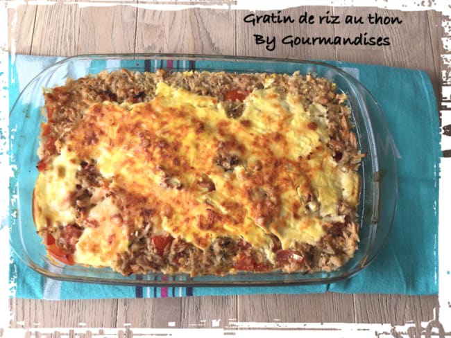 Gratin de riz au thon