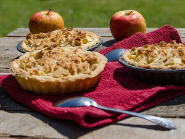 Tartelettes crumble aux pommes