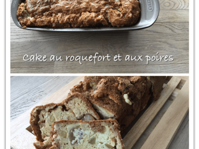 Cake au roquefort et aux poires