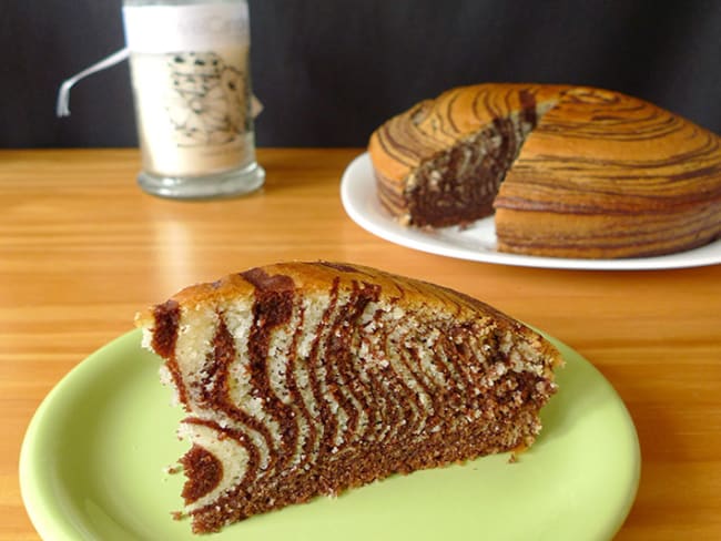 Zebra cake au chocolat et à l’orange en images