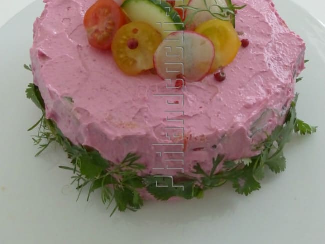 Salad cake - gâteau salade