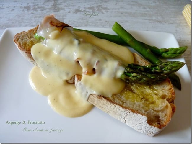 Asperge et Prosciutto sur toast