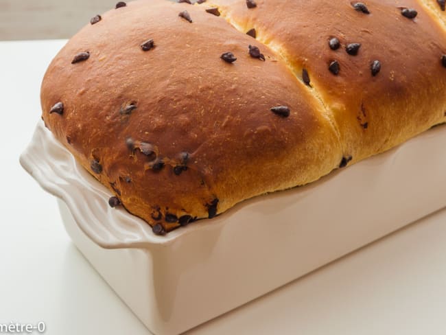 Brioche légère aux pépites de chocolat