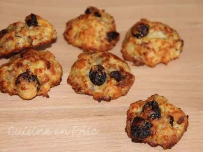 Cookies au roquefort, à la noix, et aux craneberries – Cuisine en Folie