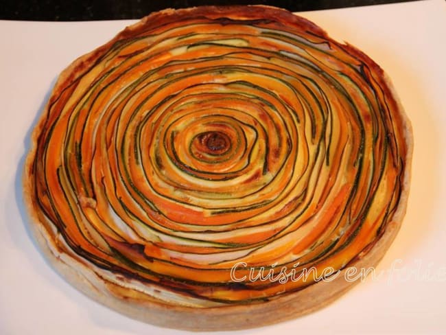 Spirale aux courgettes et aux carottes