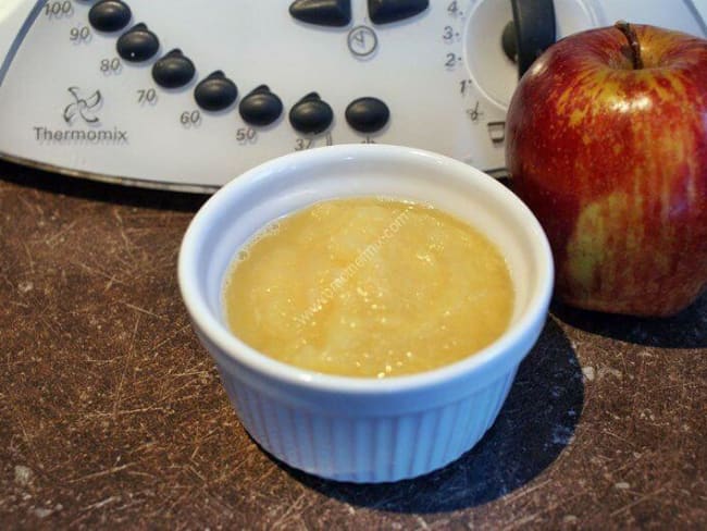 Compote pomme, nectarine, pêche au thermomix facile et rapide