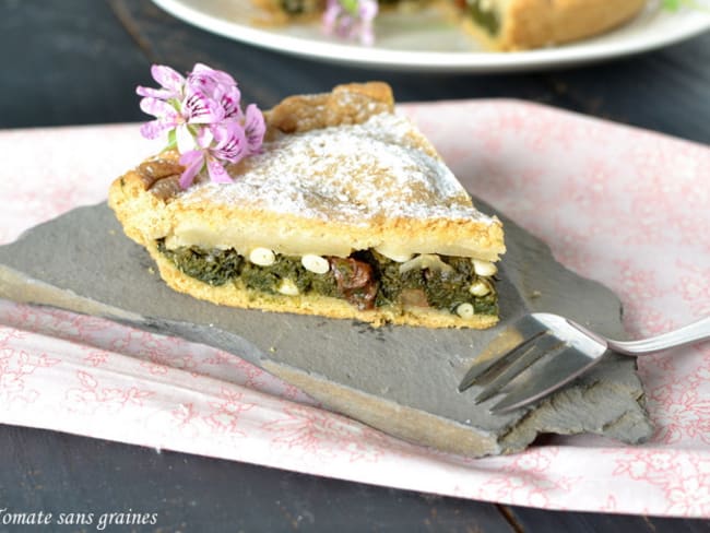 Tourte de blettes niçoise sucrée