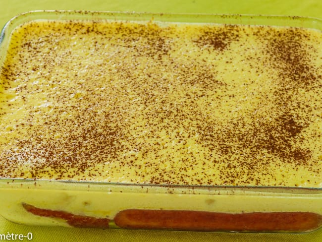 Tiramisu au coulis de framboise