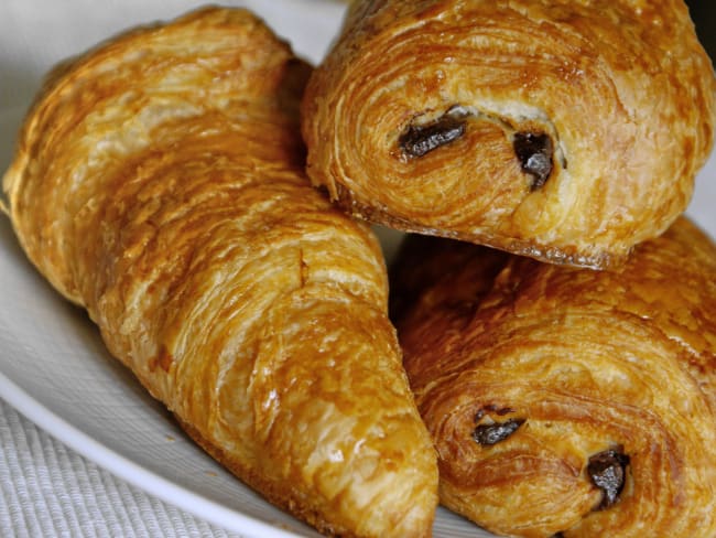 Croissants et pains au chocolat - Le tourage en portefeuille