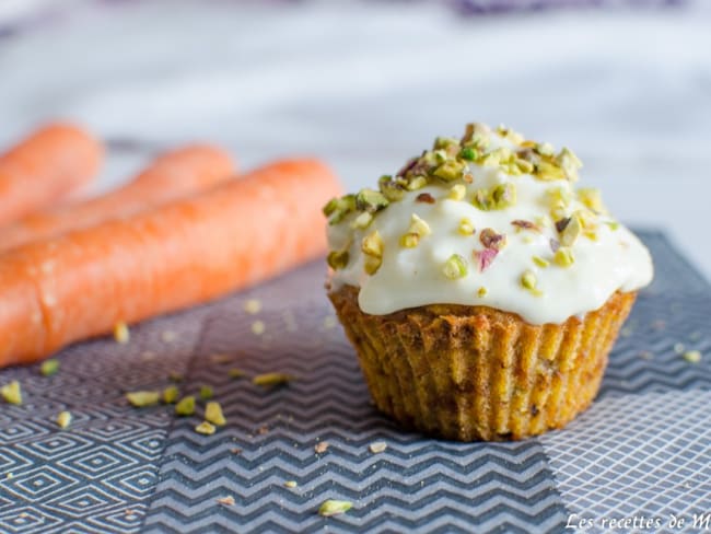 Carrot cupcake à la pistache