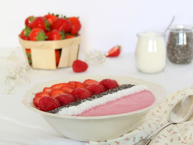 Smoothie bowl fraise - framboise