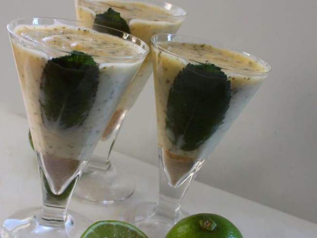 Mousse au citron parfum mojito