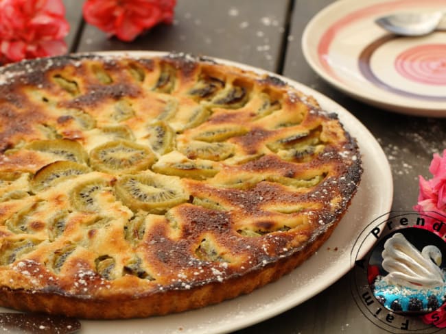 Tarte clafoutis aux kiwis