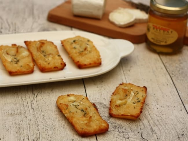 Financiers salés au chèvre et miel